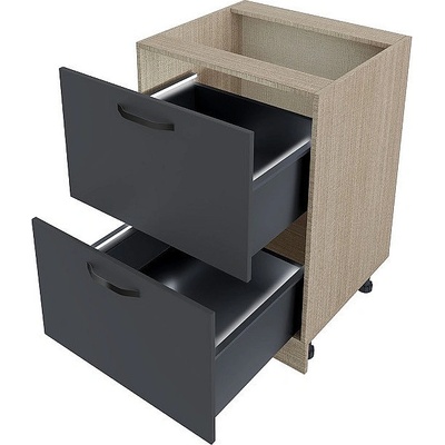 ИРИМ Долен кухненски шкаф с две чекмеджета МФ-Карбон мат-11-72 60 см