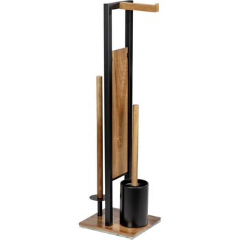 WENKO Дървена поставка за тоалетна хартия с четка Rivalta Acacia - Wenko (25784100)