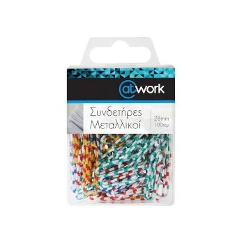 Image 1 of @Work Кламери зебра 28мм 100бр