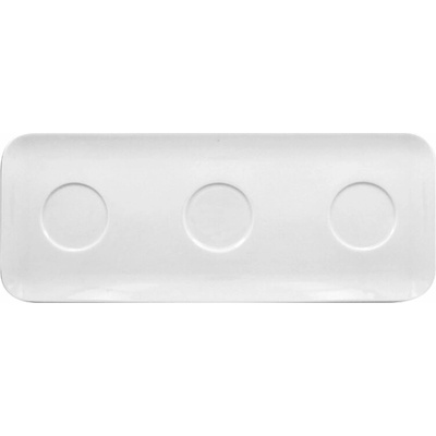 RAK Porcelain Talíř obdélníkový 46 x 18 cm 3 důlky RAK-AURT46IN3