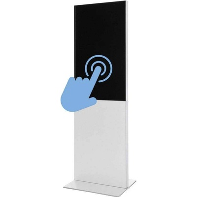 Jansen Display s.r.o. Digitálny totem Smart Line 43" biely, s monitorom, dotyková fólie