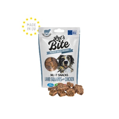 Brit Let’s Bite Meat Snacks Lamb Squares with Chicken-агнешко и пилешко, 80gr