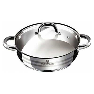 BLAUMANN - Randlík nerez a sklenená pokrievka 26cm Gourmet 5l