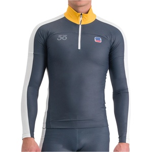 Sportful Мъжко яке за ски бягане Sportful Anima Apex Jersey Cross-country ski jacket - Galaxy Blue / Red - размер XS (003-2677-0111)