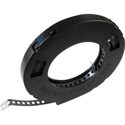 Pollmann Elektrotechnik Montážna kovová perforovaná pozinkovaná páska v kazete MP 12 x 0,75 mm x 10 m