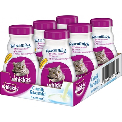 Whiskas mléko 6 x 200 ml