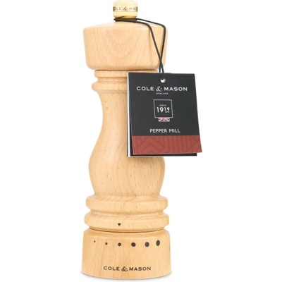 Cole & mason Мелничка за пипер LONDON - 18 см. - цвят натурален - с механизъм за прецизност (Cole-&-Mason-H-233130)
