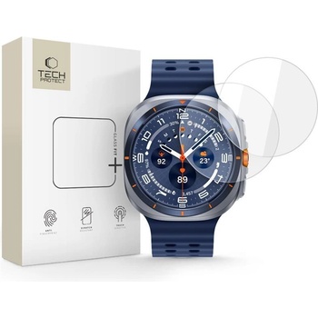 Tech-Protect 2 броя стъклени протектори за Samsung Galaxy Watch Ultra 2024/2025 (47mm) от Tech Protect Glass Fit+ - Прозрачни (5906302331512)