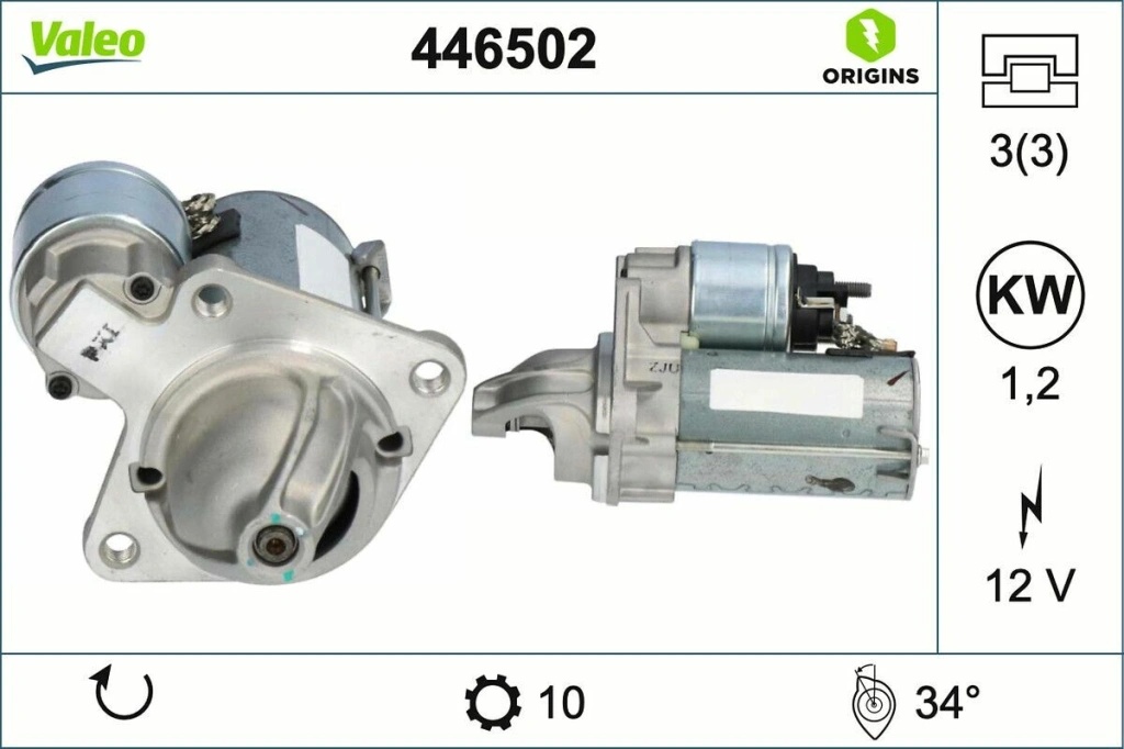 Štartér VALEO 446502