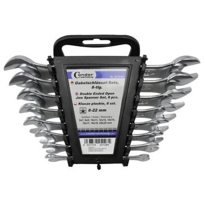 Condor ploché 6 - 22 mm sada 8 dílů v plastovém pořadači 100-02501