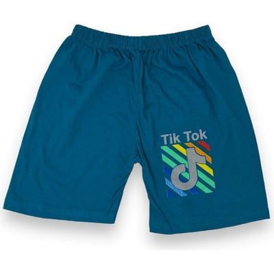 Ornek Chlapecké modré kraťasy Tiktok Tyrkysová