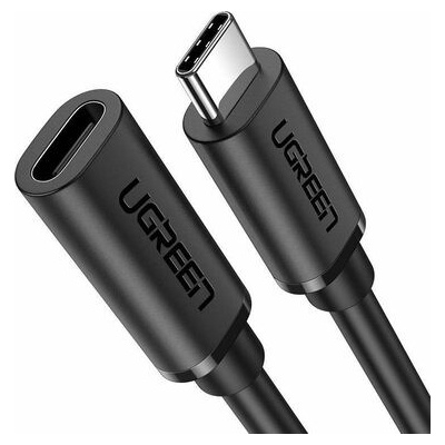 Ugreen 10387 USB-C 3.1 Gen.2 (M) - USB-C 3.1 Gen.2 (F), 1m, černý