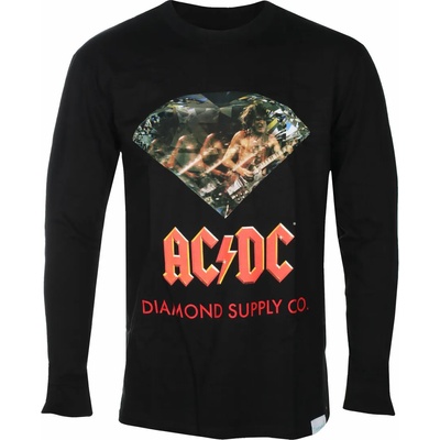 DIAMOND мъжка тениска дълъг ръкав diamond х ac/dc - blk_c20dmpc502