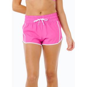 Rip Curl Дамски плажни шорти Rip Curl High Waist Retro Volley 3" super pink