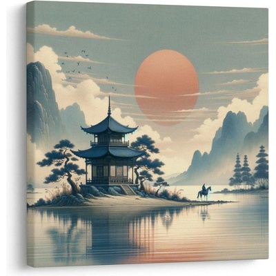 Obraz ticho japonské přírody - 40x40