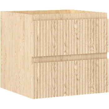 Mexen Rivel шкаф за баня под мивка 50 см, 2 чекмеджета, релефен, дъб (91A20-05047-2-BFF81)