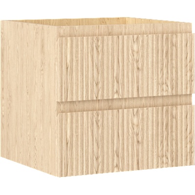 Mexen Rivel шкаф за баня под мивка 50 см, 2 чекмеджета, релефен, дъб (91A20-05047-2-BFF81)