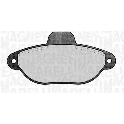 Sada brzdových platničiek kotúčovej brzdy MAGNETI MARELLI 363916060220