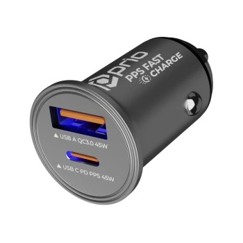 Prio Зарядно за кола за устройства с конектор USB-C / USB-A, двоен, 45W (20642)