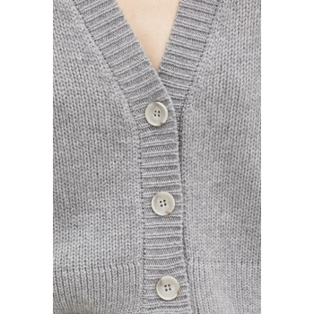 La Mania Вълнена жилетка La Mania MARI в сиво LM. MARI (LM.MARI)