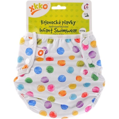 XKKO Svrchní PUL kalhotky Newborn Watercolour Polka Dots