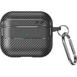 Techsuit Калъф за AirPods 3 - CarbonFiber - черен