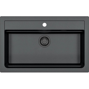 Alveus 1148163 - Кухненска мивка ATROX 79x50 см гранит/черен (AV0010)