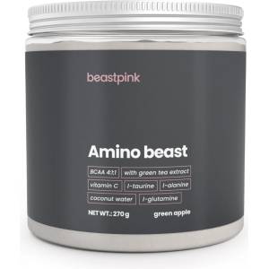 GymBeam BeastPink Amino Beast 270 g зелена ябълка