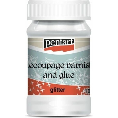 Pentart Lepidlový lak na decoupage Glitter 100 ml