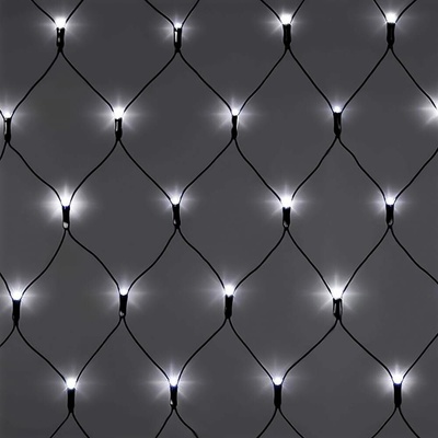 senzanakupy Venkovní světelná síť 3x1,5 m 300LED časovač studená bílá