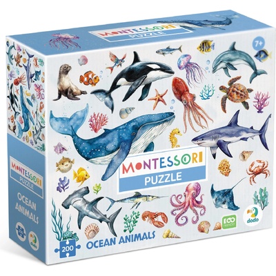 dodo Пъзел DoDo от 200 части - Животните в океана (3006303)
