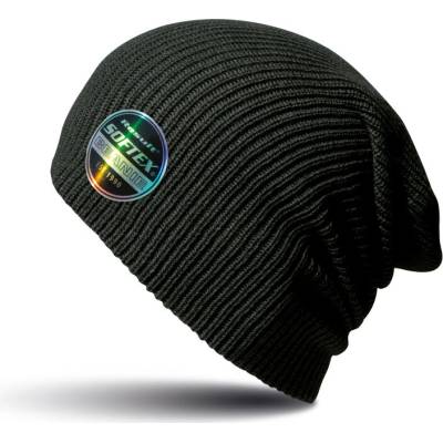 Result pletená oversize čepice RC031X Black