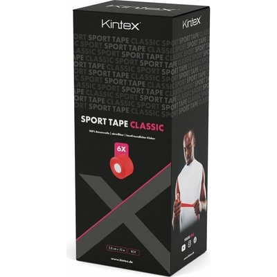 Kintex Sport Tape Box červená 6 roliek 3,8 cm x 10 cm