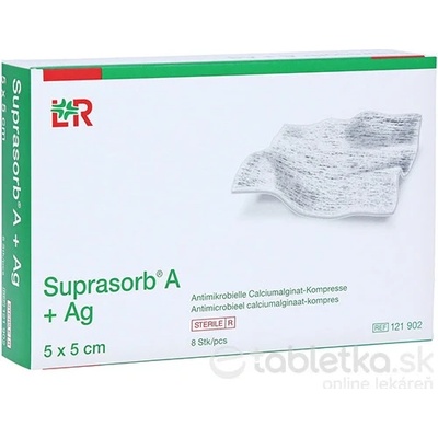 KG Suprasorb A AG krytie na rany 5 x 5 cm 10 ks