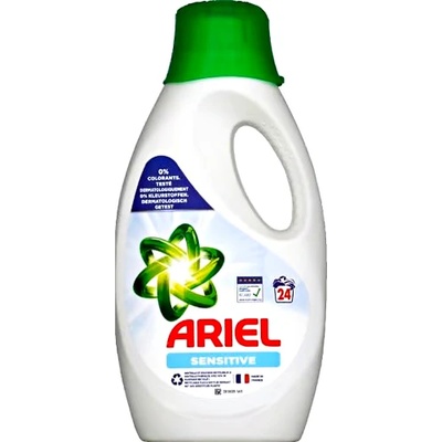 Ariel Sensitive течен препарат за пране 24 пранета