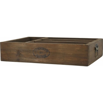 Chic Antique Úložný dřevěný box s přihrádkami Nature 40 cm