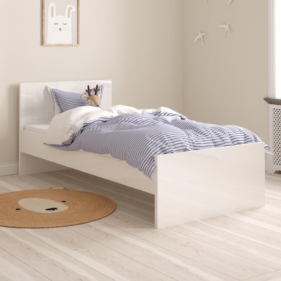 Легло Naia 90x190 см Бял гланц