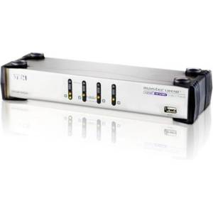 ATEN KVMP превключвател, ATEN CS1744C-AT, 4-портов, PS/2-USB, VGA Dual Display, Audio (ATEN-CS1744C-AT) - hits