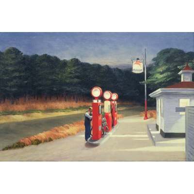 Plagát, Obraz - Gas Station (1940), Edward Hopper, 40 × 26.7 cm