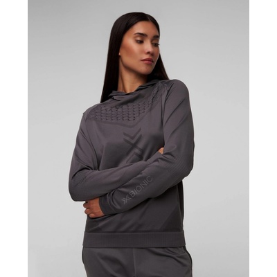 X-bionic X-ential Hoody Ls Unisex mikina S Kapucňou Sivá