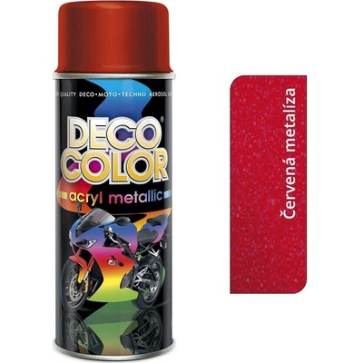 Deco Color Acryl Metallic 400 ml - červená metalíza