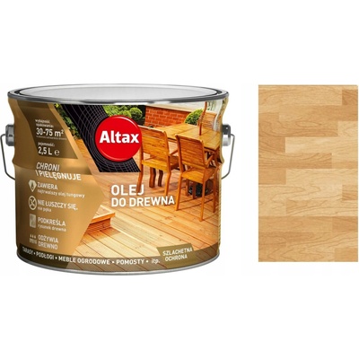 Olej na dřevo Altax bezbarvý 2,5 l
