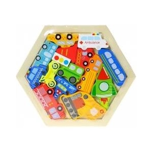 Mádara Wooden Puzzle Vehicles
