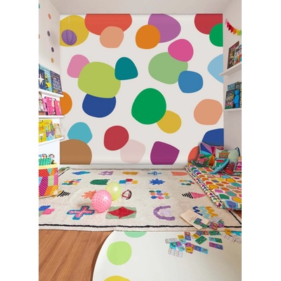 Mooui Nástenný panel - tapeta - Fun dots 2,94 x 2,80 m uni