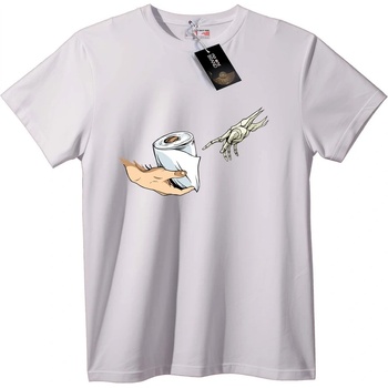 NOONEBRAND Тениска Скелетова Тоалетна Хартия - M, White