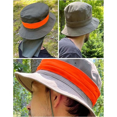 Outdoorový klobouk s reflexním páskem
