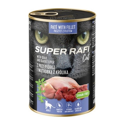 Rafi Cat P&F s prepeličou a králičou pečeňou 400 g