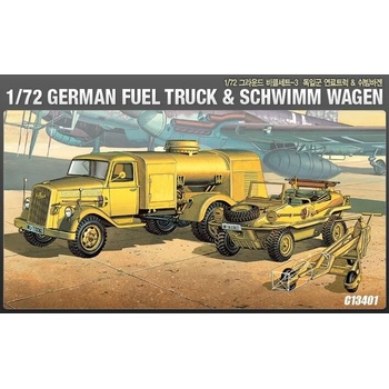 Academy Военни превозни средства german fuel truck & schwimm wagen (13401)