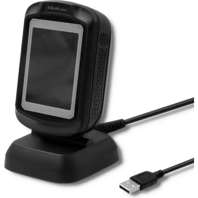 Qoltec 50864 Настолен скенер за QR и баркод | USB (5901878508641)