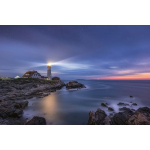DIMEX ART Флизелинов фототапет звезди над фара 375 x 250 см